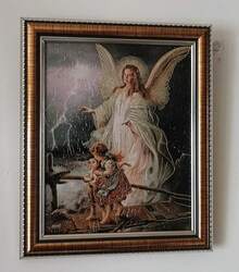 Cuadro Religioso del Ángel de la Guarda – 30 x 25 - 1 - Ver 3