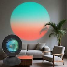 RGB Sunset Lamp, LED Night Light, USB Bedside Lamp, Projection Lamp, 16 Color Lighting, Bedroom Decor - 16 Colors - View 13