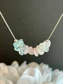 1PCCalming Crystal Necklace Inner Peace Raw Crystals