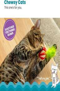 Catstages Dental Strawberry Teether, Soft And Textured Cat Chew Toy, Catnip Oil Coating, Pink - MàuH - Xem 2