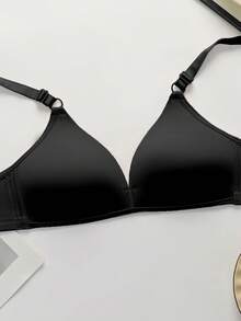 VIOMISHA V-Style Bra Women's Casual Black Push Up Padded Bra With Medium Stretch Fabric And Adjustable Straps - màu đen - Xem 4