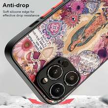 Funda para teléfono con diseño de la Virgen María y el Sagrado Corazón, compatible con iPhone 16, 15, 14 Pro Max, 13, 12, 11, XR y XS Plus. Fabricada en silicona TPU, ofrece protección contra golpes y caídas, además de una excelente sensación al tacto. Es el regalo ideal para familiares, amigos y seres queridos. - Negro - Ver 6
