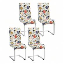 1/2/4/6 buc. huse de scaun elastice imprimate, 160 g/m² îngroșate, potrivite pentru casă, hotel, restaurant, scaun de sufragerie, toate anotimpurile - Multicolor - Vizualizare 15