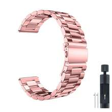 Quickfit Stainless Steel Metal Strap Compatible With Samsung Galaxy Watch 7 6 5 4 FE Band Pro Classic Active 2 Galaxy Watch 3 45mm/ Gear S3 Garmin Venu 3/2/Amazfit GTR4/3/2/Hua-Wei Watch GT4 Men Women Metal Elegant Casual Business - Multicolor - View 14