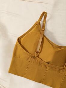 5件套女士透气工字背无钢圈运动胸罩 - 彩色 - 查看 3