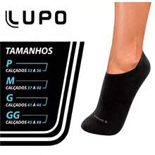 LUPO Kit With 3 Pairs Of Lupo Sport Invisible Cotton Socks 3170 - Negro - Ver 3