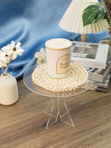 1 件亚克力甜点展示架 - 圆形/方形透明自助托盘，带立管、纸杯蛋糕、糕点、开胃菜托盘架 - 無色 - 查看 7