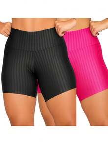 Women's 3D Basic Spring Summer Gym Shorts Kit - POR ESO +ROSA - Ver 2