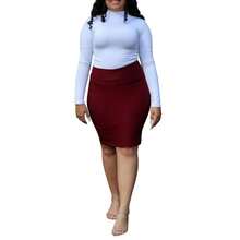 Women Skirts - Màu Đỏ Sâu - Xem 5