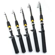 Lerutwis 0.9-2.1m High Carbon Telescopic Fishing Rod, Portable Travel Spinning Rod, Multi-Purpose Sea Fishing Rod - Multicolor - View 2