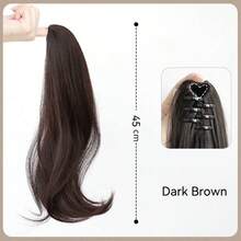 Relaxed Curly Layered Claw Jaw Ponytail Hair Clips Naturally Curly Long Hair High Temperature Hairpiece Ponytail Claw Clip Casual Halloween (Randomly Includes 3-Prong And 7-Prong Clips), Claw Clip Fall Winter Hair Accessories For Women For Vacation Outfits Woman Elegant Hair Clutch