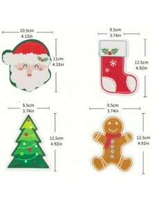 2 Pacotes Aleatórios de Esponjas de Cozinha de Natal - Design Dupla Face com Padrões de Papai Noel, Árvore e Meia, Perfeito para Decorações e Presentes de Feriado