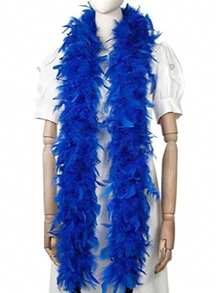 1 件 2 码长人造羽毛 Chandelle 围巾，天然蓬松围巾，活力茶会狂欢生日派对婚礼装饰照相亭服装道具舞蹈装扮 DIY 工艺品 - 48G - 查看 22