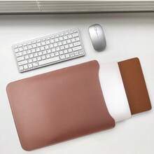 1 Pc Laptop Bag Compatible With 11-16 Inch Apple Laptops, HP, Chromebook Surface Multi Functional Storage Inner Bag, IPad Computer Mouse Pad Integrated Inner Bag - Coffee Brown - View 12