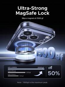 UGREEN 磁吸 Magsafe 水晶透明系列手机壳 兼容 17 Air Pro Max