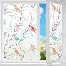 Adesivo de Janela Translúcido Arco-Íris de Controle de Calor Fosco, Película Estática de PET para Janela para Escritório, Banheiro, Decoração de Casa, Quarto, Cozinha, Adesivo de Parede, Decoração de Parede