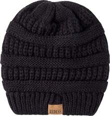 Women Beret Hats - Dot Black+Dot Dark Grey - View 10
