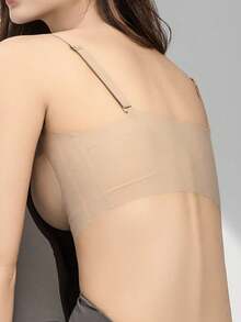1/2/3/4/5Pcs Women's Push-Up Bra - High Support Wireless Comfort Fit With Removable Pads, Seamless Invisible Design & Adjustable Back Strap, Solid Color For Everyday & Special Occasions, Strapless Push Up Bra, Occasion Lingerie, Sleek Lingerie, Comfortable Fit, Flexible Material - Lạc đà - Xem 6
