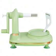 1pc Easy-Twist Apple Peeler Manual Multi-Functional Fruit Peeling Tool With Durable Green Black Design Effortless Apple Peeling For Home Kitchen No Electricity Needed - màu xanh lá cây nhạt - Xem 9