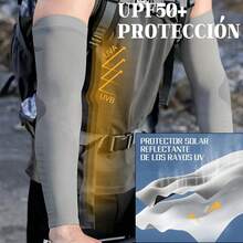 HAKUKU Mangas para Brazos, 3 Pares Alta Elasticidad Fresco, Transpirable, Absorbe el Sudo Mangas de Brazo Seda de Hielo para Hombres y Mujeres Andar en Bicicleta, Conducir, Pescar, - Negro, Gris, Blanco-02 - Ver 10