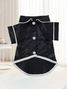 1pc Pet Clothes, Shiny Luxurious Sleepwear For Dogs/Cats, Shiny Fabric Design Shirt, Contrast Trim, Comfortable & Soft, Pet Casual Loungewear For Small Pets - Multicolor - View 13