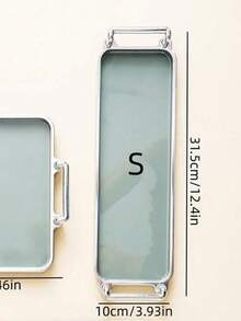 1 pièce Set de plateaux alimentaires à bordure dorée/argentée, en matériau PS, convient pour l'affichage et le stockage du pain, des pâtisseries, des fruits, des collations, des desserts, idéal pour les fêtes et les jours fériés