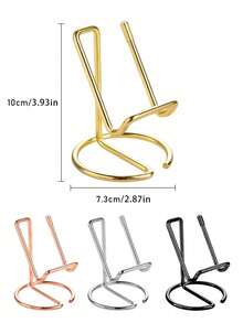 1/2pcs Iron Wire Metal Phone Stand, Minimalist Iron Desktop Phone/Tablet Holder, Creative Metal Phone/Tablet Stand
