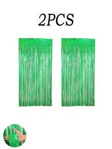 2/4pcs Winter Tassel String Curtain Decoration, Suitable For Birthday, Wedding, Graduation Party, Room Decoration, Photo Backdrop Christmas Gift Decorations