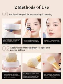 Amortals 8.5g Oil Control Loose Powder With Velvet Puff – Ultra Matte Oil Absorbing, Long-Lasting, Blurs Pores, Waterproof Setting Powder For Oily & Combination Skin, Trending Must-Have Face Powder - Clear Matte - View 9