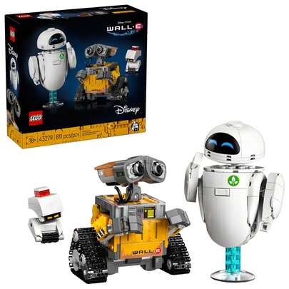 LEGO Wall-E & EVE Byggset För Vuxna, Ålder 18+ - Hemmakontor, Bokhylla Eller Rumsinredning För -Fans - Presentidéer För Män & Kvinnor - 43279