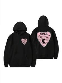 Men's And Women's Hooded Sweatshirt Long Sleeved Casual Hoodie Warm Street Clothing Winter Top