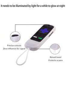 Ốp bảo vệ chống bụi bằng silicon phát sáng ban đêm cho điều khiển từ xa TV Hisense Roku, nhiều màu (Vui lòng xem trang chi tiết để biết hướng dẫn phát sáng), đồ dùng học tập, cách nhiệt, quà tặng ngày lễ tình bạn, quà tặng cho cún cưng, lễ hội hóa trang, trang trí tiệc, ngày Quốc tế Phụ nữ, đồ dùng du lịch, quà tặng đám cưới, Y2K, phòng ngủ, phụ kiện xe hơi nữ, trang trí nhà bếp. - màu đen - Xem 7