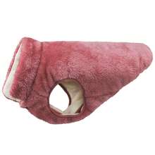 Metglad Giacca per cani, giacca invernale calda per cani, gilet resistente al freddo per cani con bottoni a scatto, gilet in doppio strato di lana adatto per cani di taglia grande, media e piccola - Anguria Rosa - Visualizzare 17