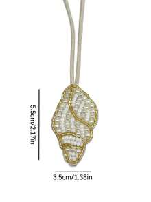 Summer Ocean Style Bag Charm, Starfish, Shell, Crab Pendant Keychain - Multicolor - View 3