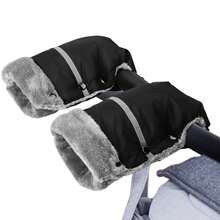 Baby Stroller Warm Gloves, Outdoor Windproof Waterproof Handlebar Cover For Pram In Winter, Snow Season
