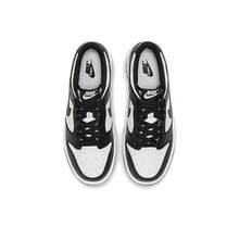 Nike Dunk "Black" Leather Retro Casual Panda Low-Top Kids' Sneakers With Anti-Slip, Shock Absorption, Lightweight And Cushioning, Black And White - Black and White - View 4