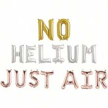 16Letter Balloons - Any Custom Phrase 16" Inch Alphabet & Numbers | Create Your Own Banner | Rose Gold/Gold/Silver/ Hot Pink/Blue/Red/BlackDefault Golden Balloon - Rose Gold - View 1