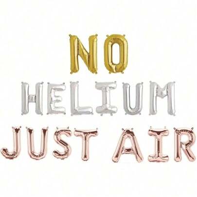 Baloane cu 16 litere - Orice frază personalizată, alfabet și cifre de 40 cm | Creează-ți propriul banner | Auriu roz/Auriu/Argintiu/Roz aprins/Albastru/Roșu/Negru Balon auriu implicit