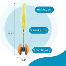 Outward Hound Tail Teaser Replacement Lure For Dog Teaser Wand, Fox - ColorE - 查看 3