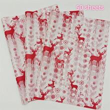 60/30/10 ورقة رقيقة بنمط رجل الزنجبيل للكريسماس - 50.8x35.56 سم بتصميم رجل الزنجبيل والنقاط ، غلاف واقي خفيف الوزن لتغليف الهدايا ، حماية العناصر الهشة ، ديكور العطلات (شرائط قصب السكر الزرقاء ، نجوم) ، ديكورات رجل الزنجبيل ، تغليف احتفالي ، أسلوب احتفالي ، تغليف موسمي ، ديكورات احتفالية ، منظمو الحفلات ، ديكورات ، بيجامات ، هدايا ، ديكور - الأيل الأحمر - مشاهدة 5