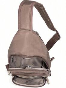 Baggallini Anti-Theft Daytripper Sling 7x12 Crossbody Travel  Bag/Securtex Locking Zippers, Slash-Resistant & RFID - Rượu Portobello - Xem 9