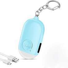 HION 1个130分贝个人安全报警钥匙扣 - 高亮LED灯，适用于女性、男性、学生、老年人在紧急情况下使用 - 彩色 - 查看 12