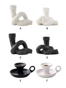 Portavelas de Navidad - Apto para velas rectas, artesanía de cerámica, diseño creativo, estilo minimalista | Adecuado para regalos, festivales, fiestas, decoración del hogar y de escritorio Decoración navideña Decoración de habitaciones Decoración de invierno