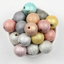 4/6/8/10/12/14/16/20mm Perline rotonde in plastica mista di colori, perline distanziatrici lucide, adatte per la realizzazione di gioielli fai-da-te, bracciali, collane, orecchini, materiali artigianali eleganti, regali per le vacanze, progetti artistici creativi