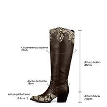 WEIDE Women Knee-High Boots - Brown - View 9