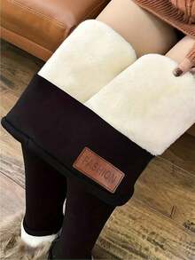 1Pc Women Thermal Lined High Waisted Workout Winter Warm Thick Leggings Soft Yoga Pants