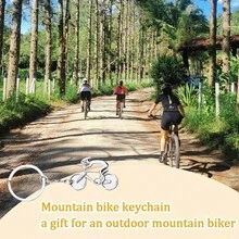 1 szt. Plecak rowerowy, zawieszka dekoracyjna, brelok, mini rower dla entuzjastów kolarstwa