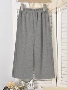 Vihyde Set da 2 pezzi: Cardigan e pantaloni a zampa d'elefante per giovani ragazze, casual