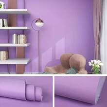 A Roll Of Wallpaper, Matte Dark Green And Purple Pattern Wallpaper, Peel And Stick, Detachable, Easy To Install, Used For Bedroom And Living Room Background Wall Decoration, Desktop And Outdoor Garden Renovation, And Festival Atmosphere Decoration.