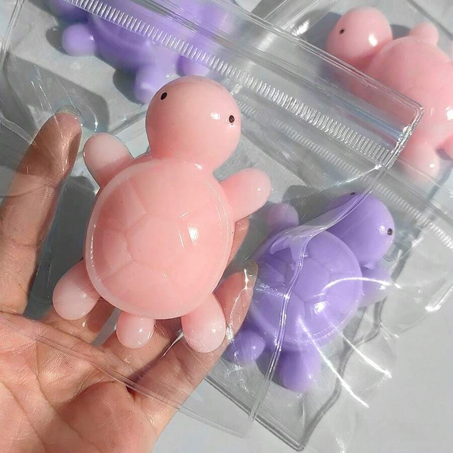 1/3/6/12 Stück Schildkröten Quetsch Spielzeug, Quetsch Spielzeug, Stressabbau Quetschies für Kindergeburtstag Gastgeschenke, Kniff Familie Quetsch Spielzeug, Taba Fidget Toys Quetsch geeignet für Erwachsene und Kinder
